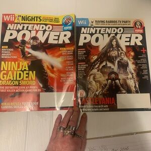 2 Nintendo Power magazines,v224 and v230,20th anniversary, Jan./July 2008